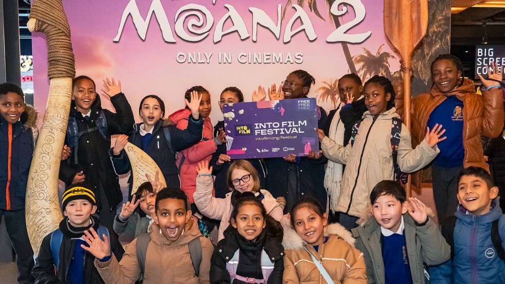 Moana 2 pupil premiere at the Into Film Festival 2024