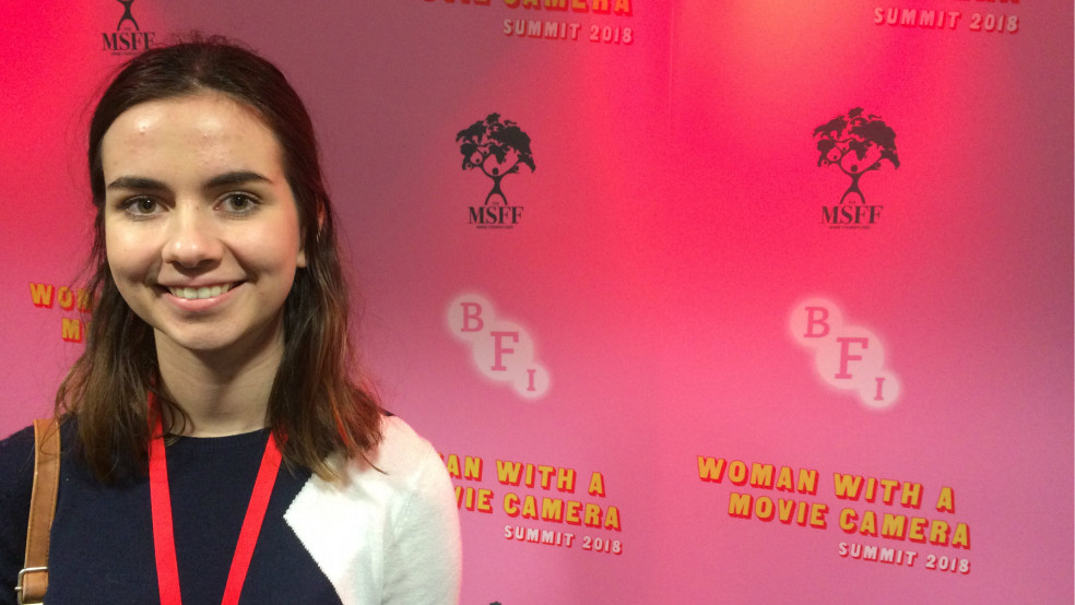 Reporter Alexa at the BFI's Woman with a Movie Camera Summit